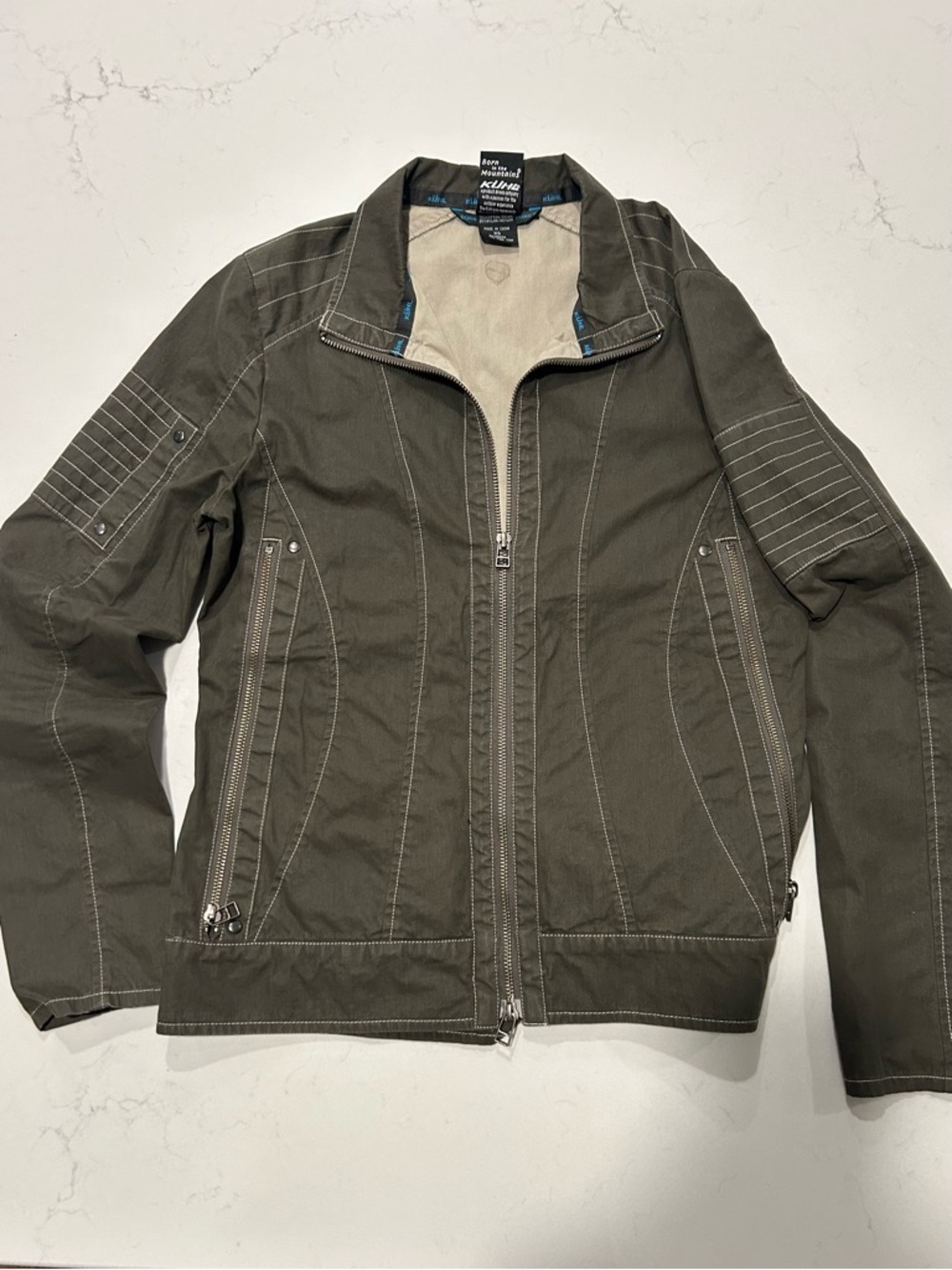 Kuhl Women’s Olive Green Lightweight Zip Jacket